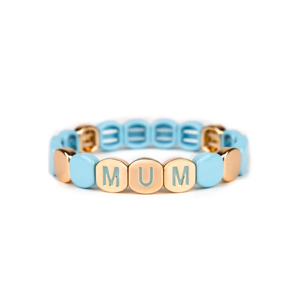 Bracelet Colorful Mum Bleu givré