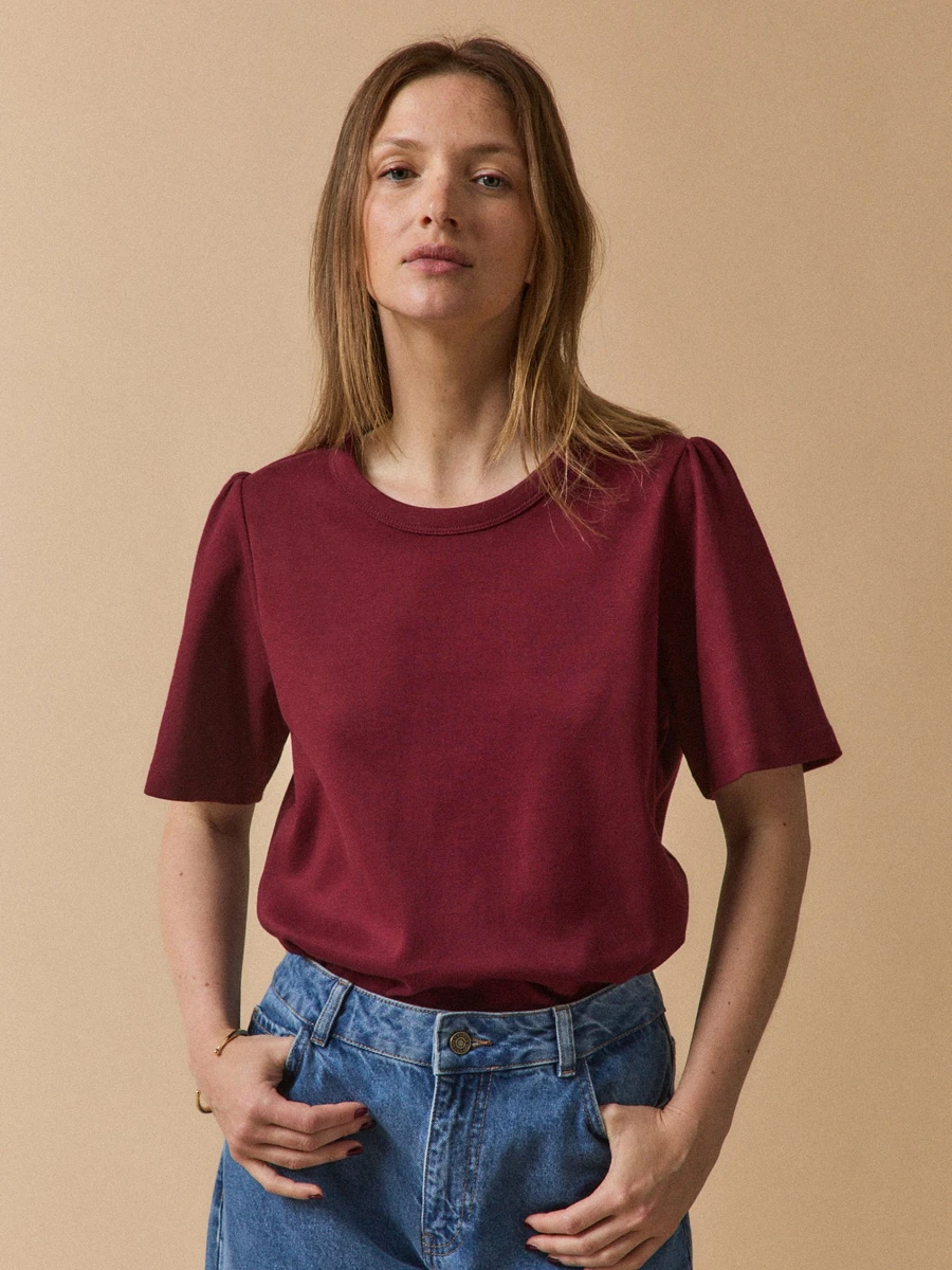 T-shirt manches courtes femme coton biologique