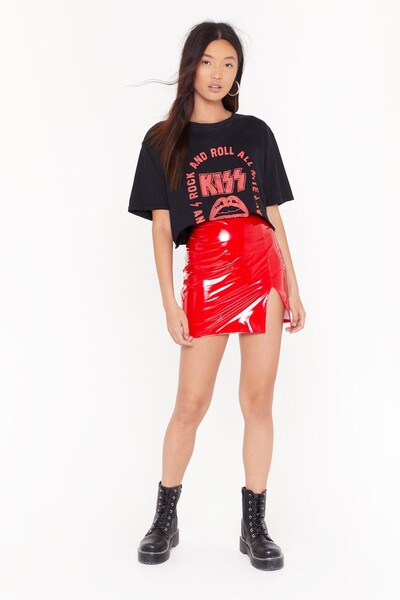 Mini jupe en vinyle à fente Fast and Furious | Shop Clothes at Nasty Gal!