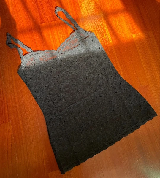 Canotta nera pizzo Intimissimi