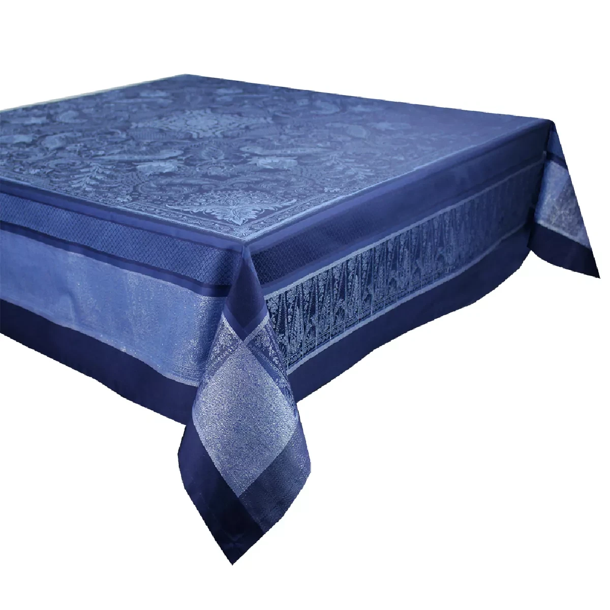 Nappe coton bleu Persina crepuscule