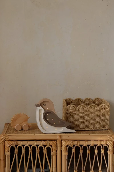 Mini Lampe Oiseau - Coffee Beige