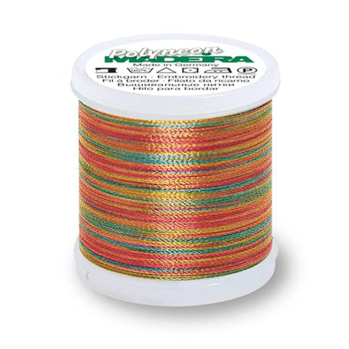Fil à broder machine de Madeira Polyneon multicolore 200 m