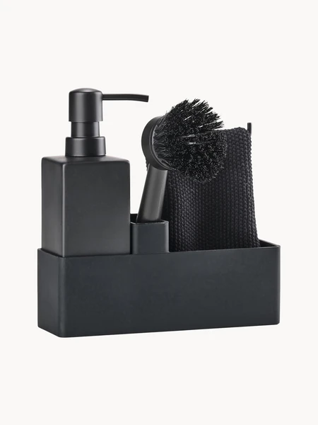 Distributeur de liquide vaisselle avec accessoires Zone, 3 pièces | Westwing