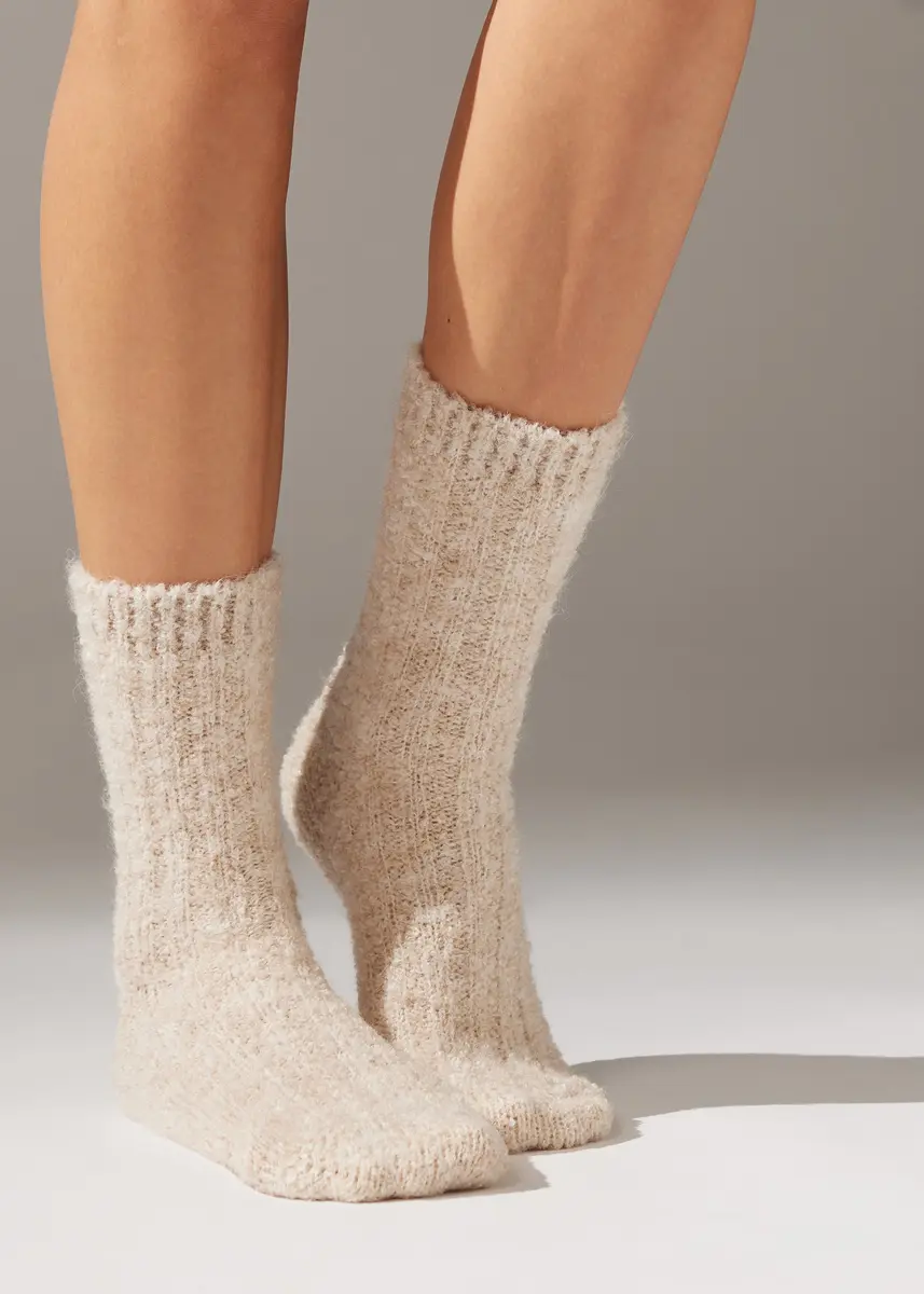 Chaussettes Courtes Avec Laine Teddy Taille TAILLE UNIQUE