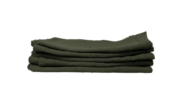 Serviette Siba en lin lavé, Kaki, La Maison Générale