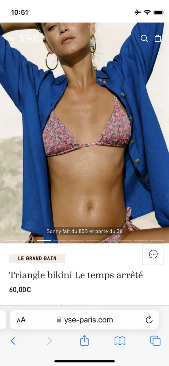 Triangle bikini Le temps arrêté