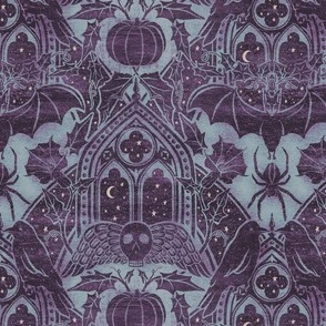 Gothic Halloween - large - dusk til dawn Fabric | Spoonflower