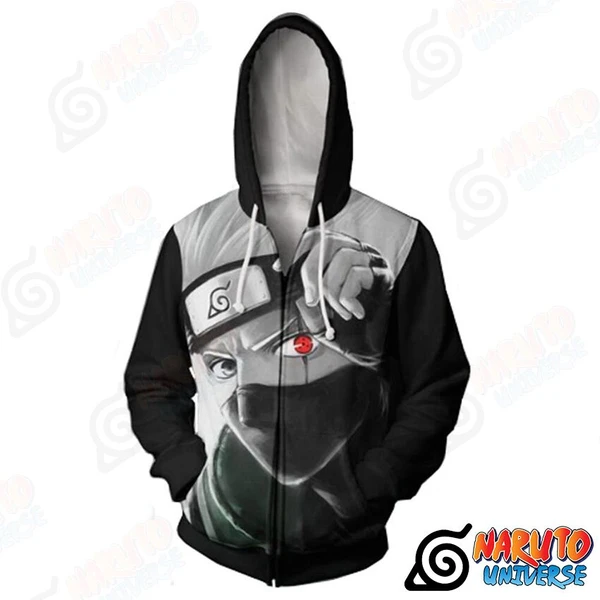 Naruto Jacket (Zipper Hoodie) Kakashi Sharingan