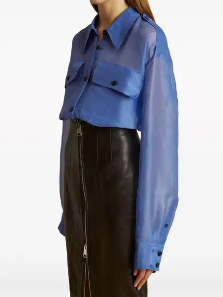 The Missa silk-organza shirt