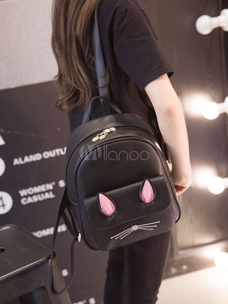  Sac à dos lolita noir Sac à dos lolita PU