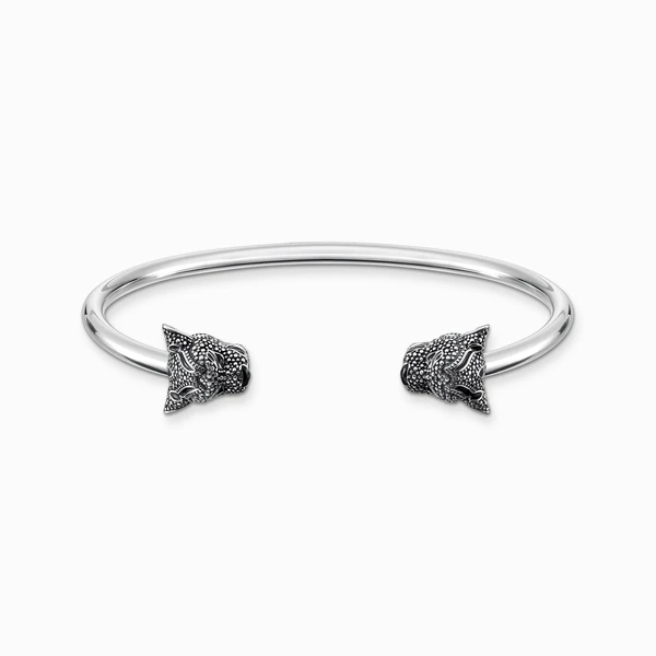 Bracelet jonc Black Cat | Sterling Silver | THOMAS SABO