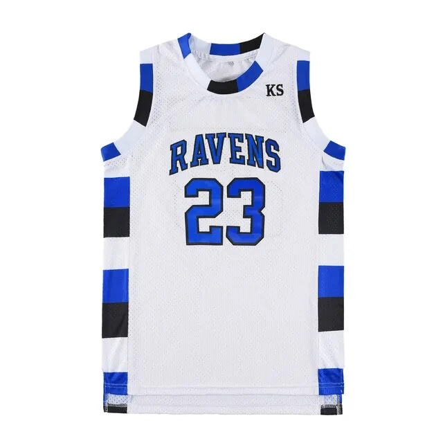 12.32€ 55% de réduction|Maillot de basket ball One Tree Hill Nathan Scott, maillot de film de sport cousu, Ravens, 23 #, 3 # | AliExpress