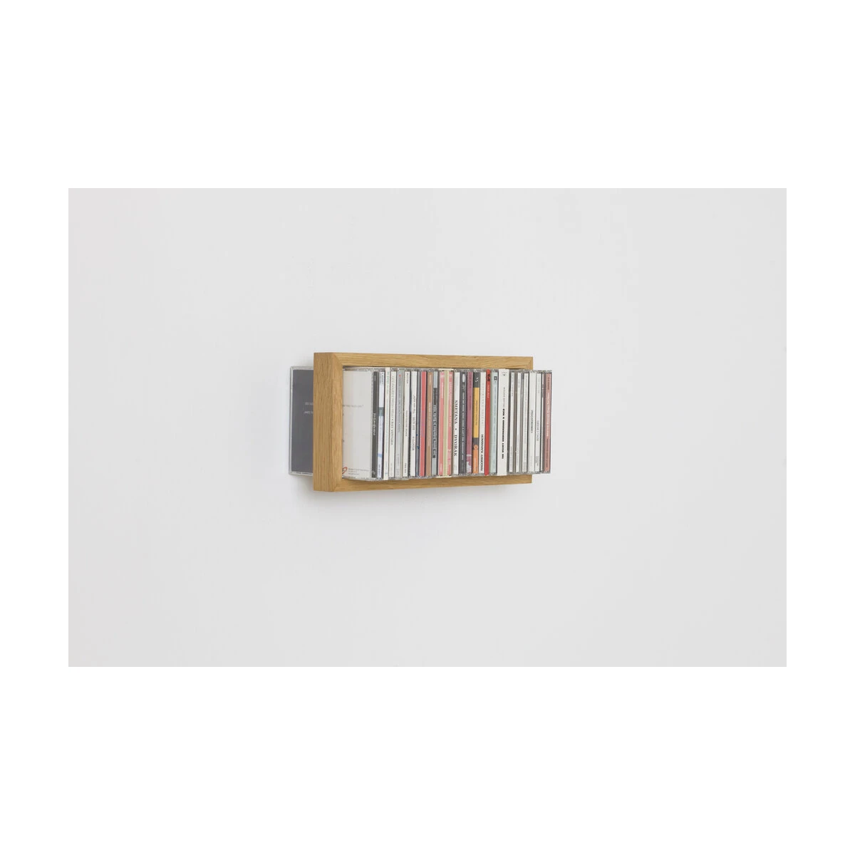Etagère murale range CD en bois de chêne naturel B-cd 1 - Das kleine b