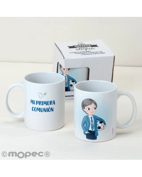Taza de cerámica de niño de comunión personalizable con nombre
