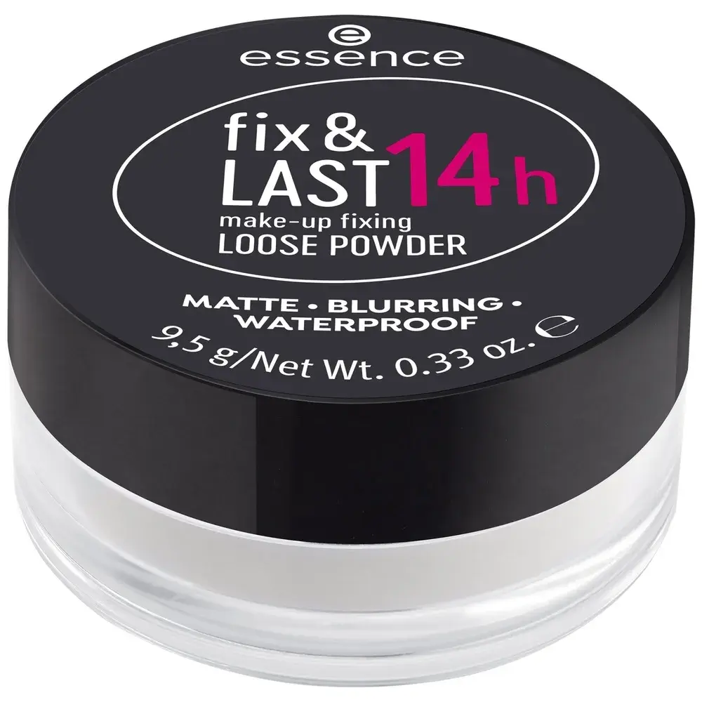 essence | fix & LAST 14h make-up fixing LOOSE POWDER poudre libre Poudre - Transparent, 9,5 g - Transparent