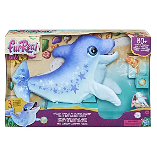 FurReal Friends, Mon Dauphin Joyeux, Peluche Interactive, Animal Ã‰Lectronique, Plus De 80 Sons Et Réactions, Dès 4 Ans