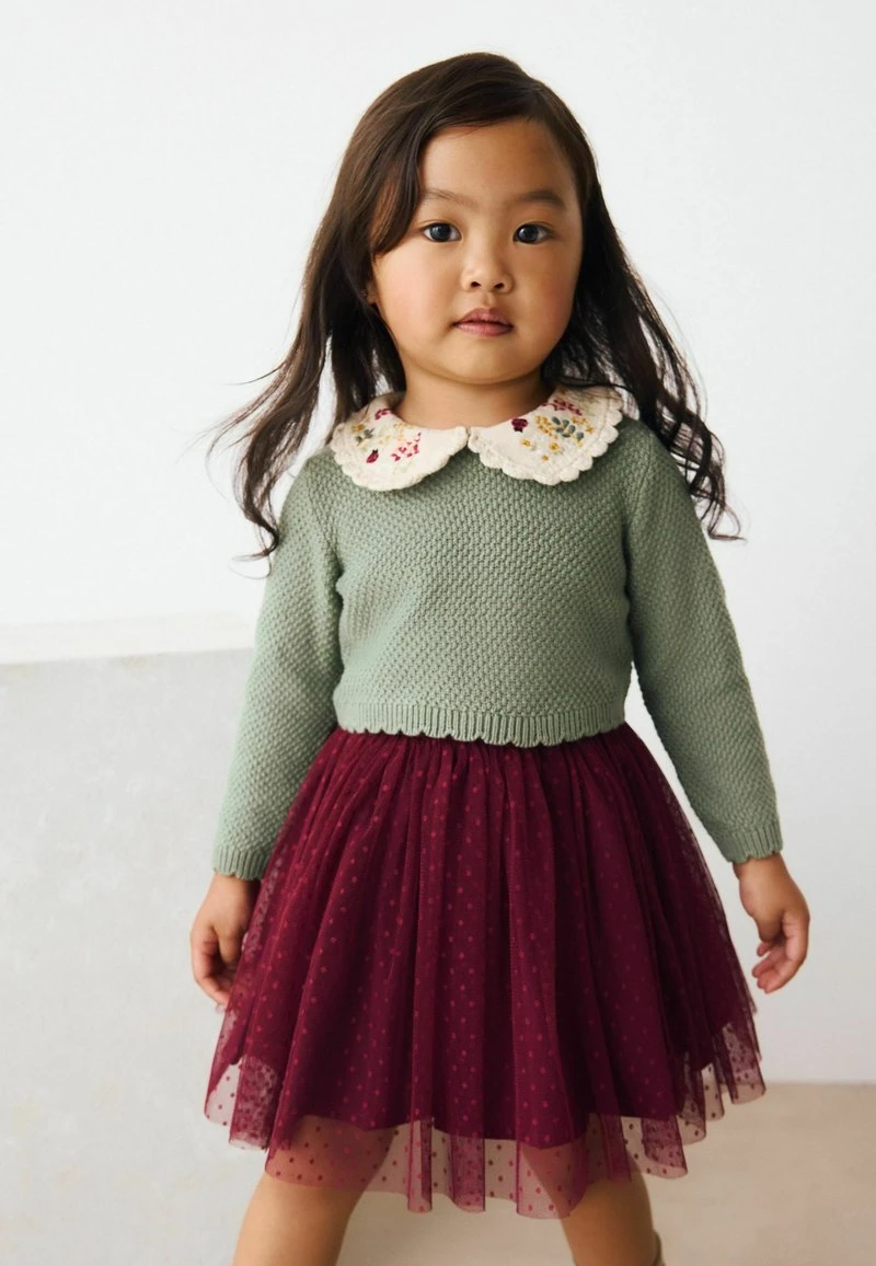 REGULAR FIT SET - Pullover - green red