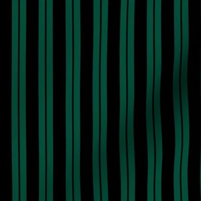 Mansion Maid Green Stripe Pattern Fabric | Spoonflower
