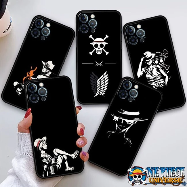 One Piece Black and White iPhone case (10 Styles)