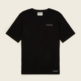 House Music All Life Long Pocket Black T-Shirt - Reflective Print