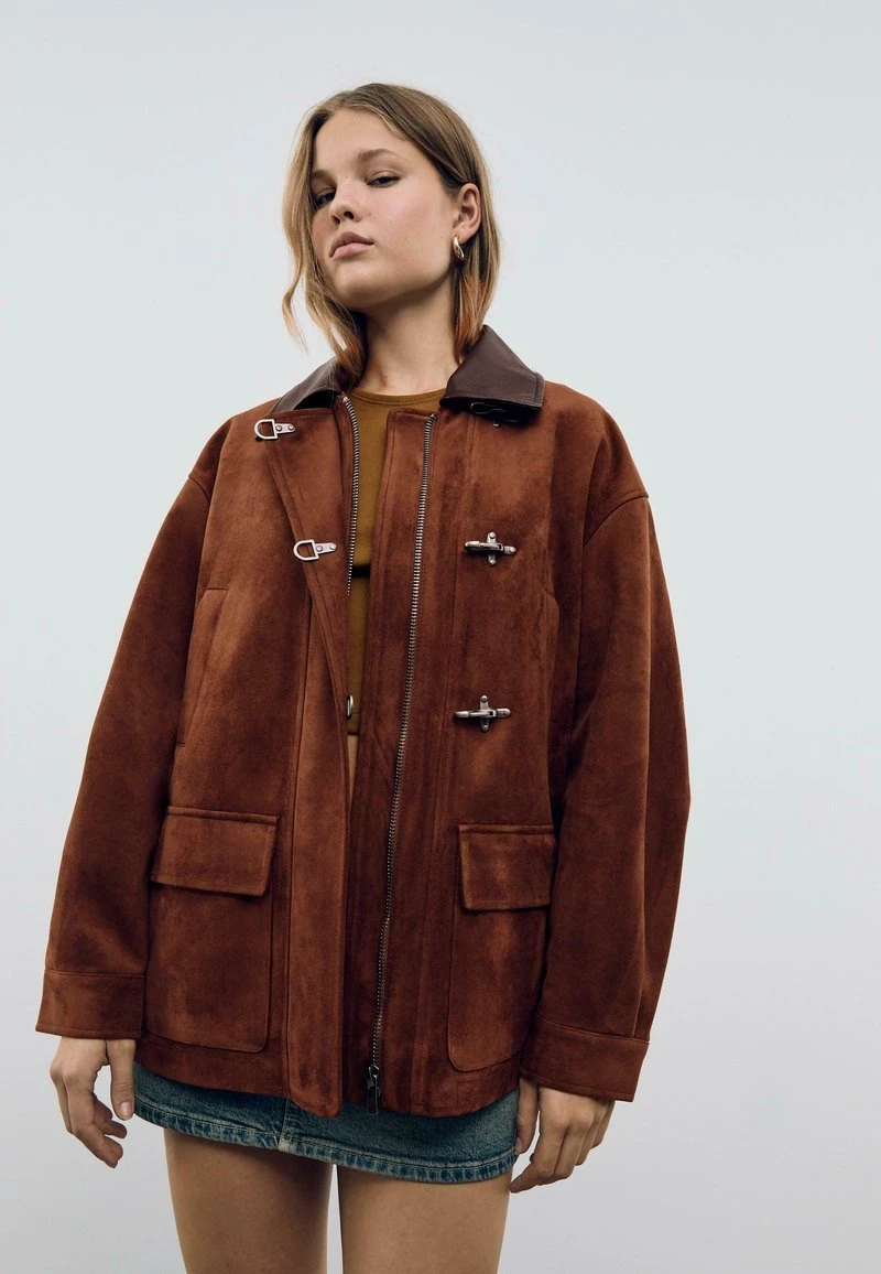 TOGGLES - Veste en similicuir - dark brown