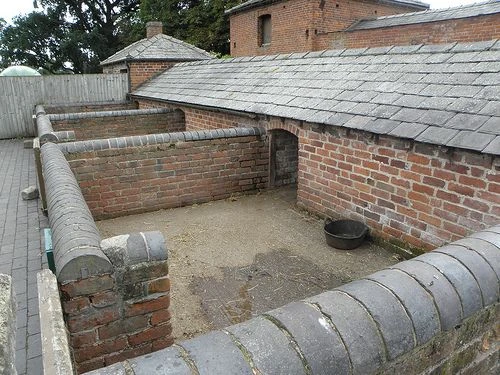 Shugborough Estate - pigsties behind the farmyard