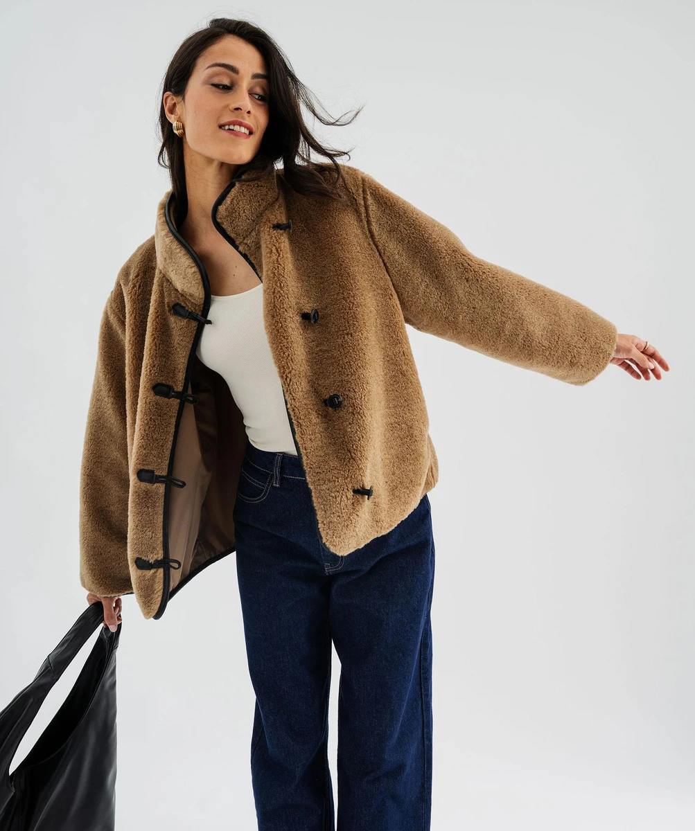 Blouson en fourrure imitation femme