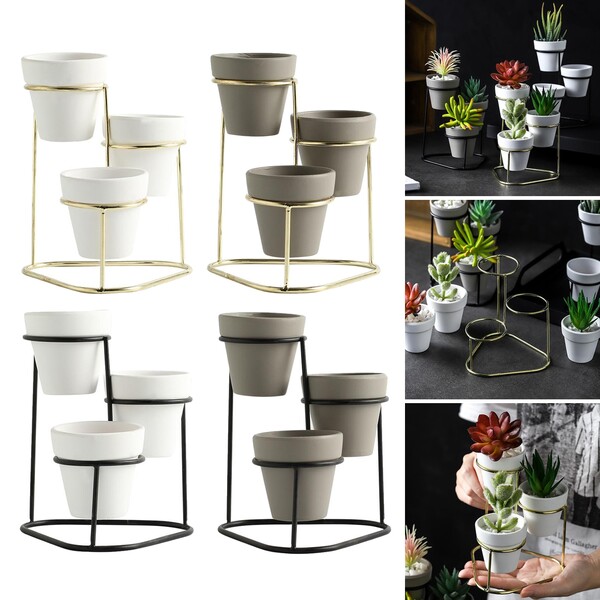 Support de Pots de fleurs 3 pièces
