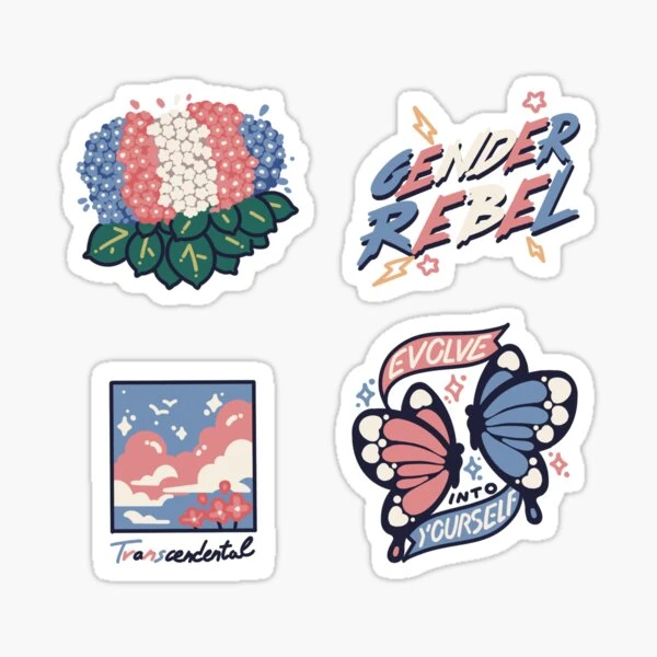 Mèmes transgenres - Feuille d'autocollants | Sticker