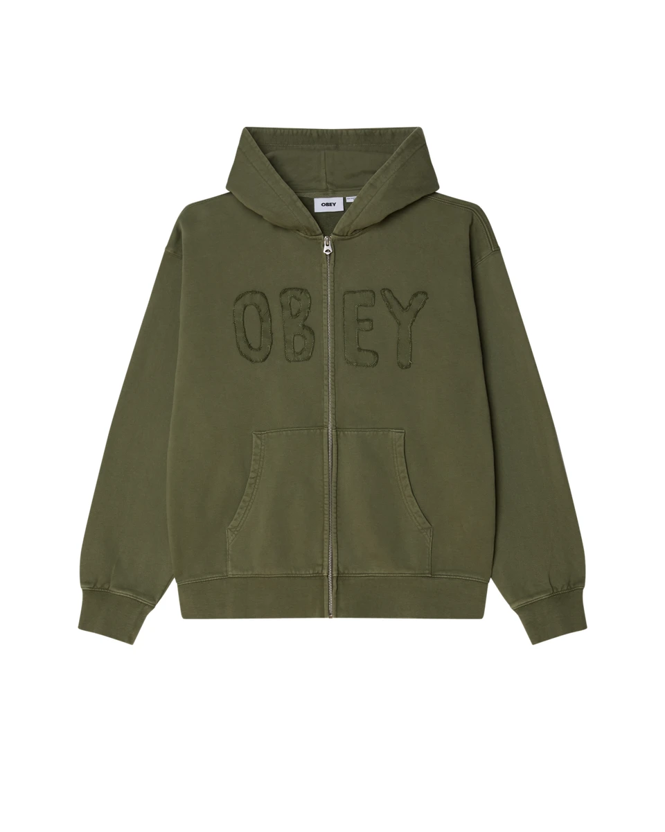 HYBRID FADED ZIP HOOD