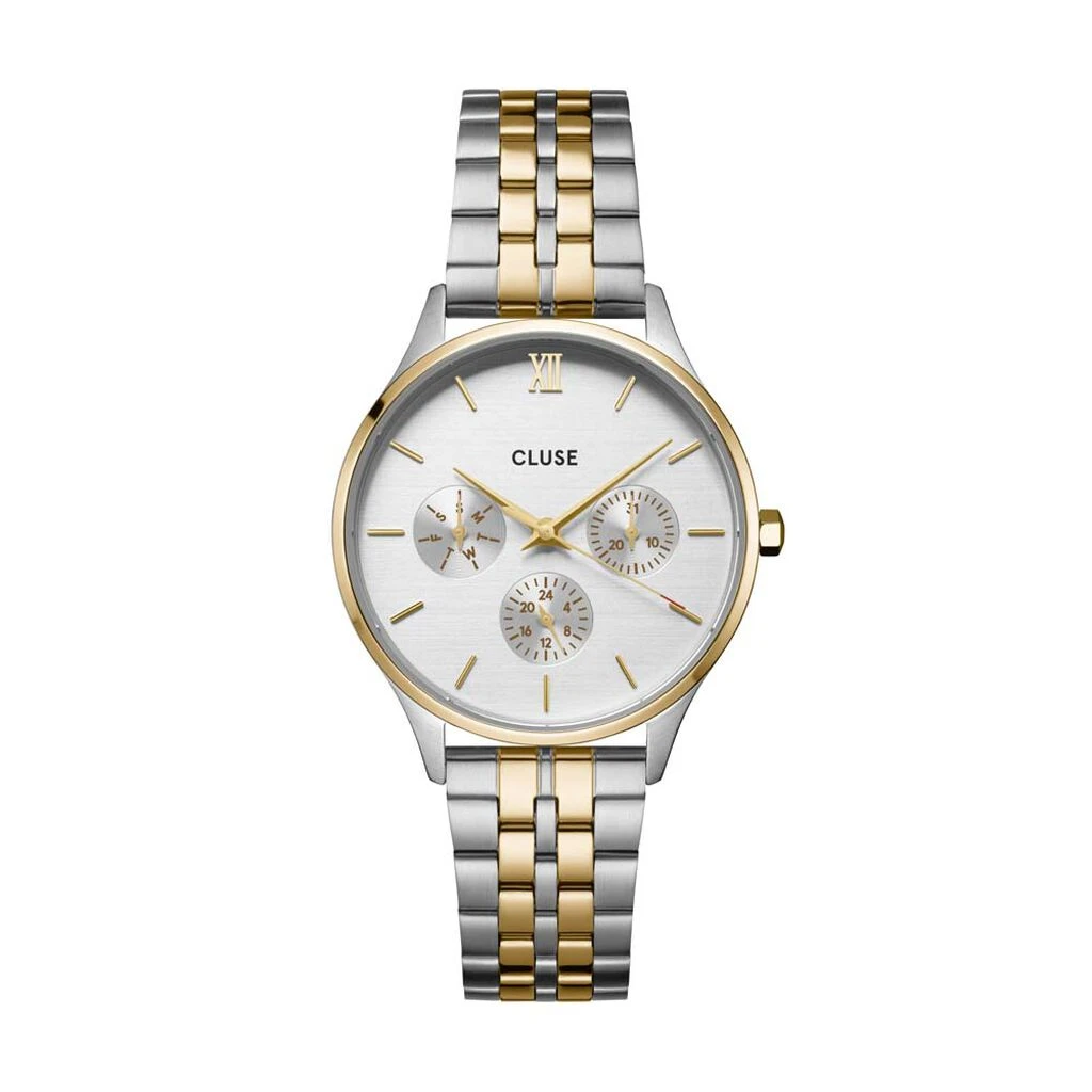Montre Cluse Minuit Multifunction Argenté