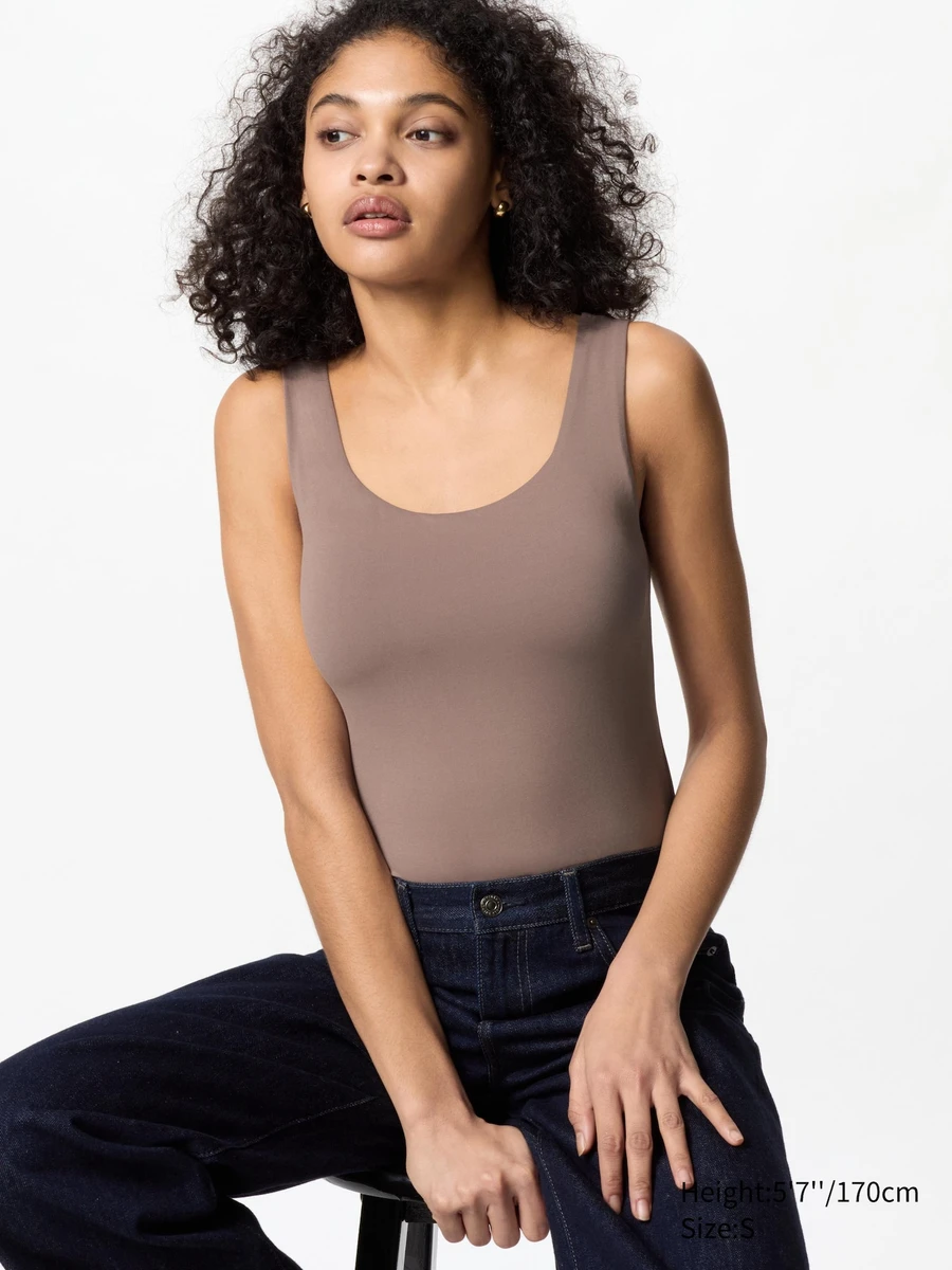 Top AIRism à brassière intégrée (Sans manches)