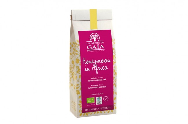 100g Rooibos bio Honeymoon in Africa - Noisette - Cacao - Les Jardins de Gaïa