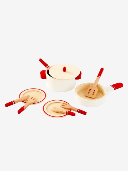Kit ustensiles de cuisine en bois multicolore - Vertbaudet