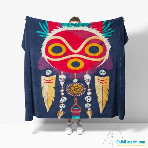 Princess Mononoke Blanket Fleece New Arrivals 2024 | Ghibli Merch Store
