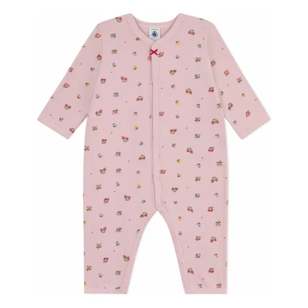 Pyjama Dors Bien Fleuri Coton Bio | Rose pâle