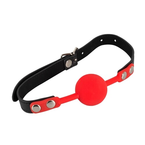 Bâillon Boule Silicone Rouge de Bad Kitty | espaceplaisir