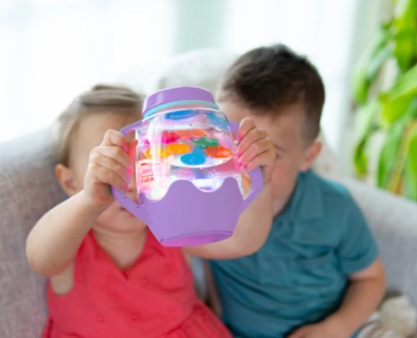 Pot pour jeux sensoriels - violet