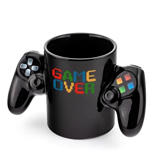 Froster Gamer Pad Mug - Game Over, Contrôleur de Jeu, 350ml, Console, Cadeau pour Petit ami, Adolescent, Mari, Frère, Papa, pour la Journée des Enfants, Fan de Jeu Vidéo