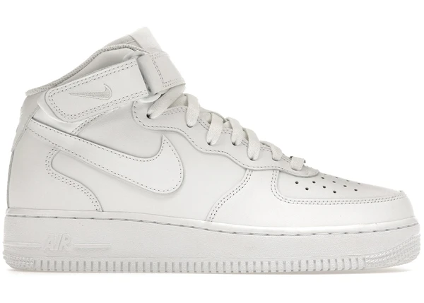 Nike Air Force 1 Mid triple blanc (femme)
