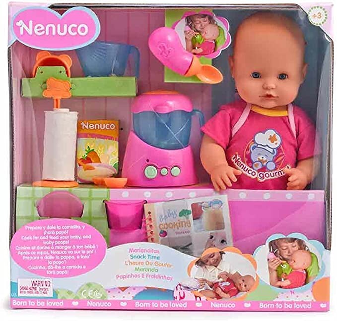 Nenuco - L´heure du goûter, pack avec poupée, ustensiles de cuisine et nombreux accessoires , pour enfants à partir de 3 ans : Amazon.fr: Jeux et Jouets