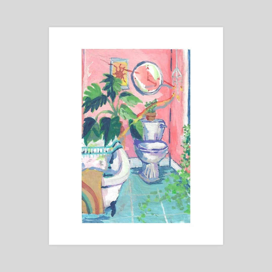 Rainbow Restroom by Julie Charette
