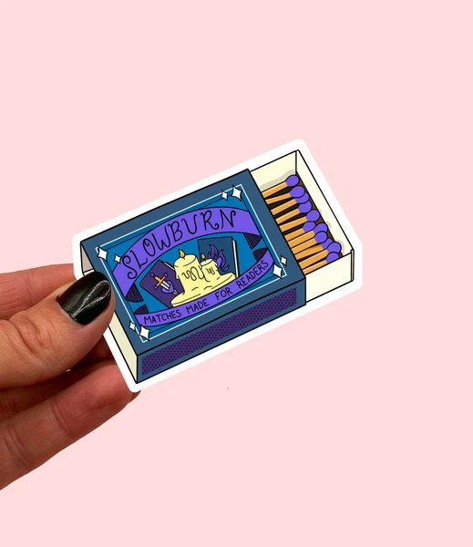 Slowburn matches for readers sticker | Book clubsticker | Book lover sticker | Book nerd sticker | romance book sticker | slowburn Books