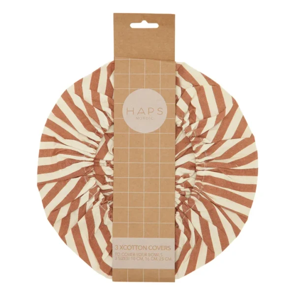 Haps Nordic - Couvre plat alimentaire - Pack de 3 - Terracotta | Smallable