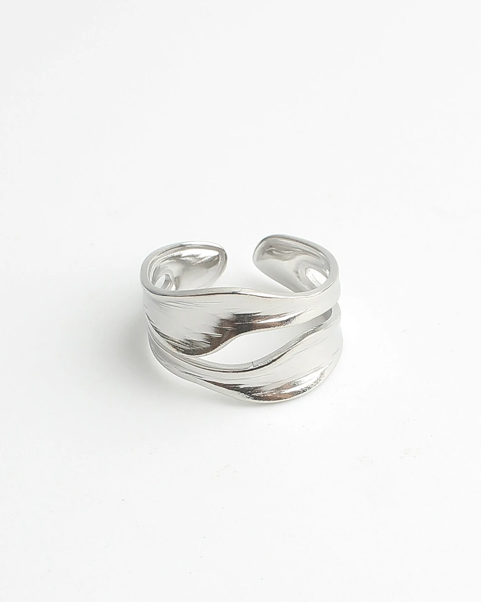 Sya - Bague - Acier inoxydable - Ajustable