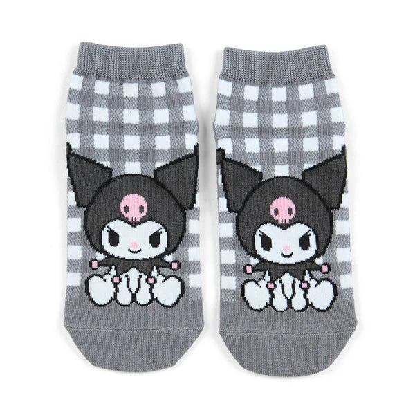 Kuromi Checkered Ankle Socks
