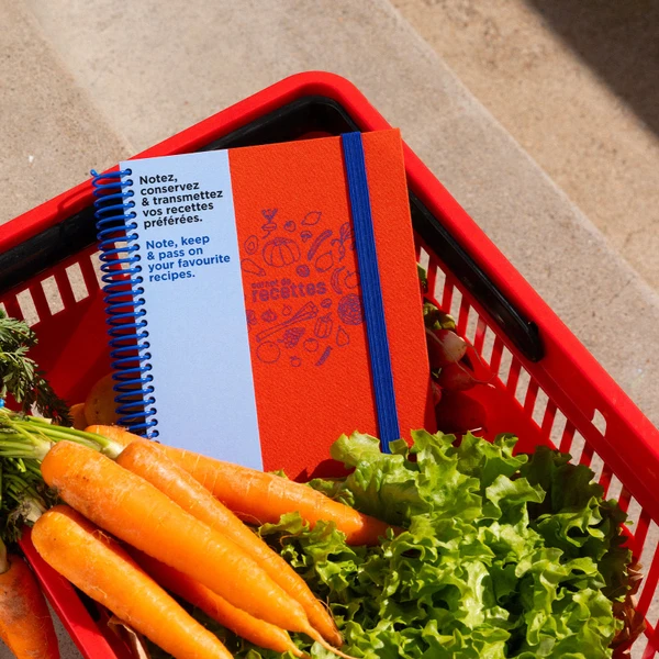 Carnet de Recettes tissu Corail | Papier Tigre