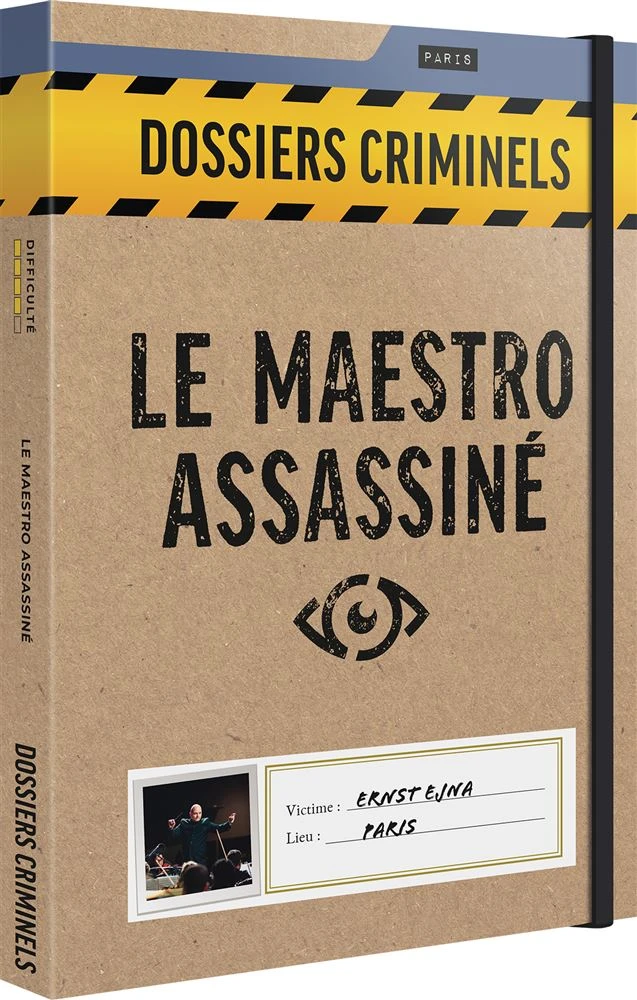 Jeu d'enquête Asmodee Dossiers Criminels Le Maestro Assassiné