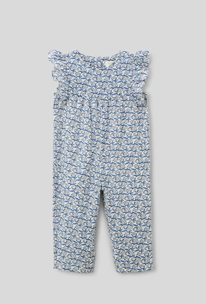 Combinaison longue avec fichu imprimés en coton - Collection Cérémonie